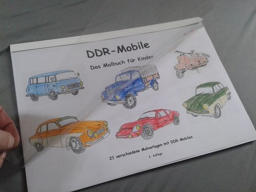 Malbuch mit DDR-Fahrzeugen